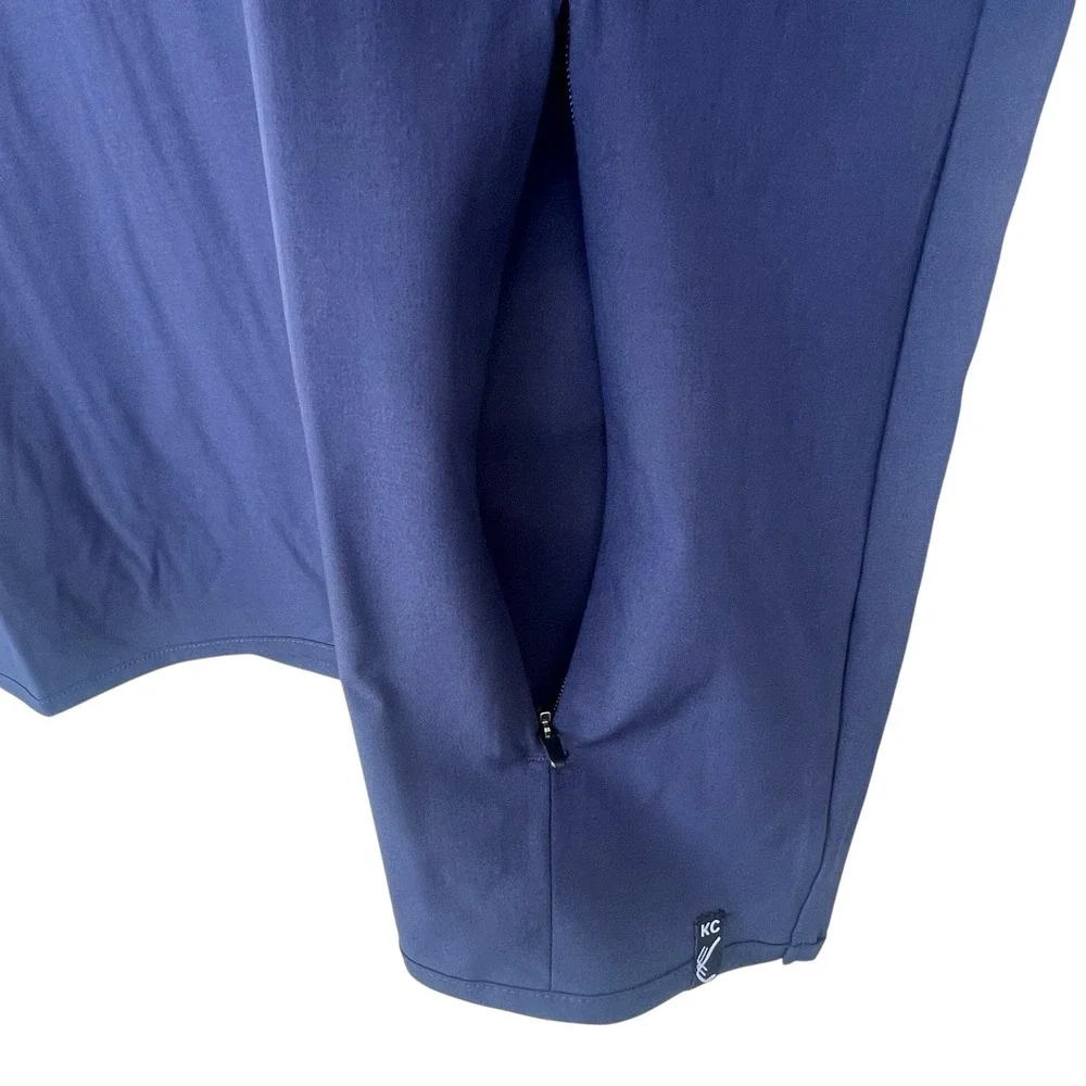 Kenneth Cole Men's Golf 1/4 Zip Vest Lightweight Stretch Navy Blue Large